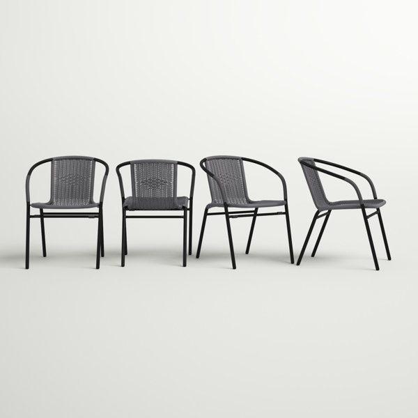 Three Posts™ Abrahamic Stacking Patio Dining Chair & Reviews Wayfair